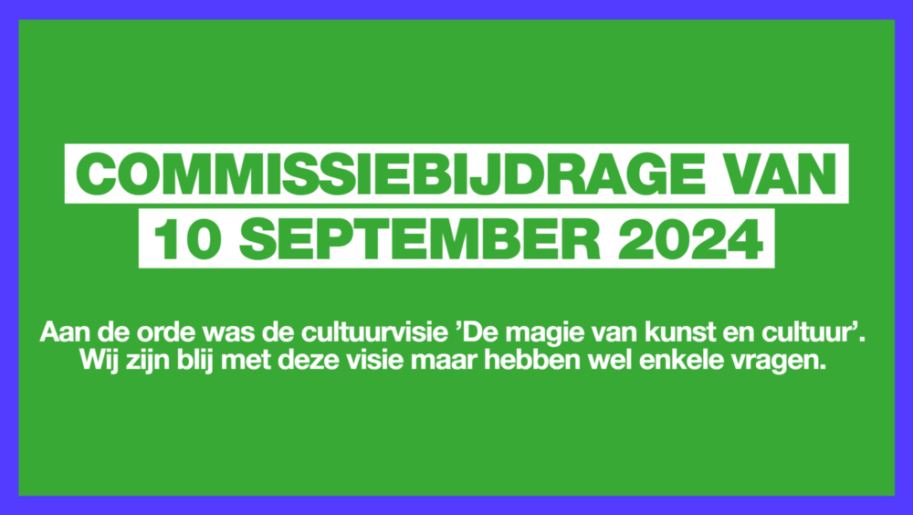Groen vlak met daarin informatie over de commissiebijdrage