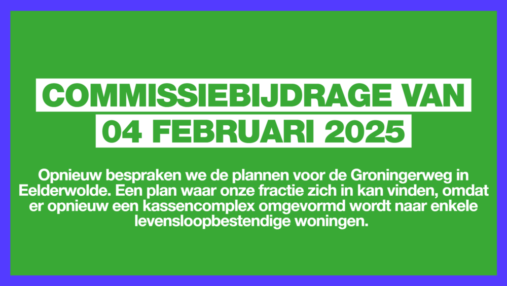 Commissiebijdrage 04 februari 2025