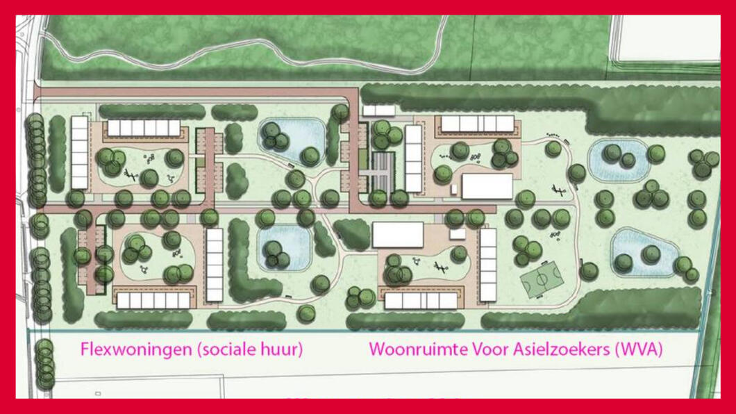 Plattegrond voor de WVA in Vries