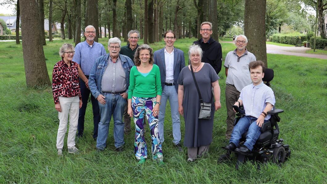 Een groepsfoto van de fractie en bestuursleden