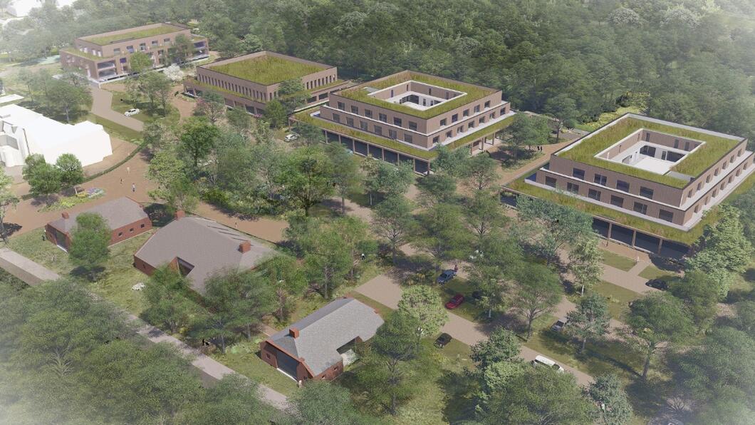 Een afbeelding van het centrumplan van Zuidlaren