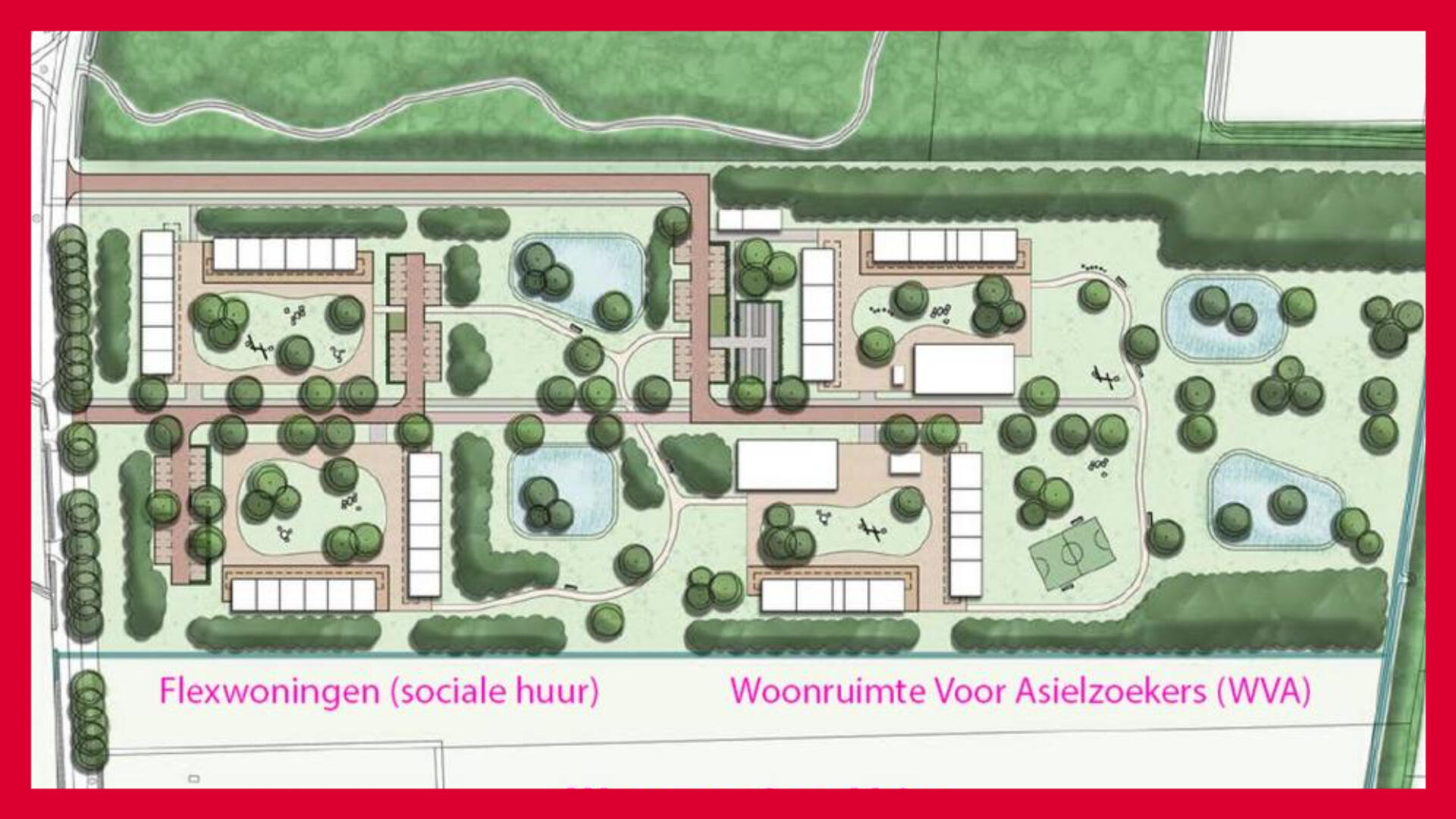 Plattegrond voor de WVA in Vries